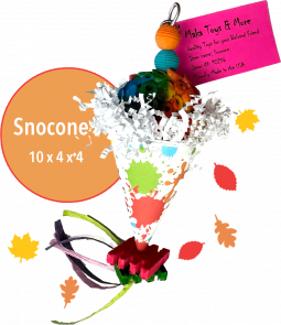 SnoCone! Maka Toys--for Small to Medium Birds
