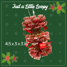 Just A Little Loopy Holiday! Parrot Toy-For Small to Medium Birds