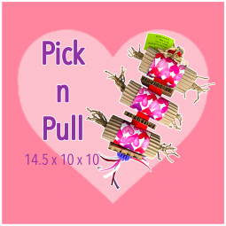 Pick N' Pull! Parrot Toy-For Small to Medium Birds