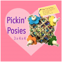Pickin' Posies! Maka Bird Toy- For Small to Large Birds